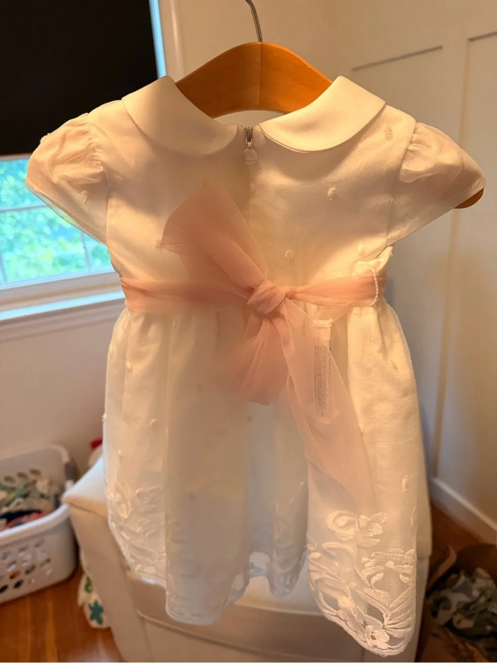NWT Mayoral White Lace embroidered dress